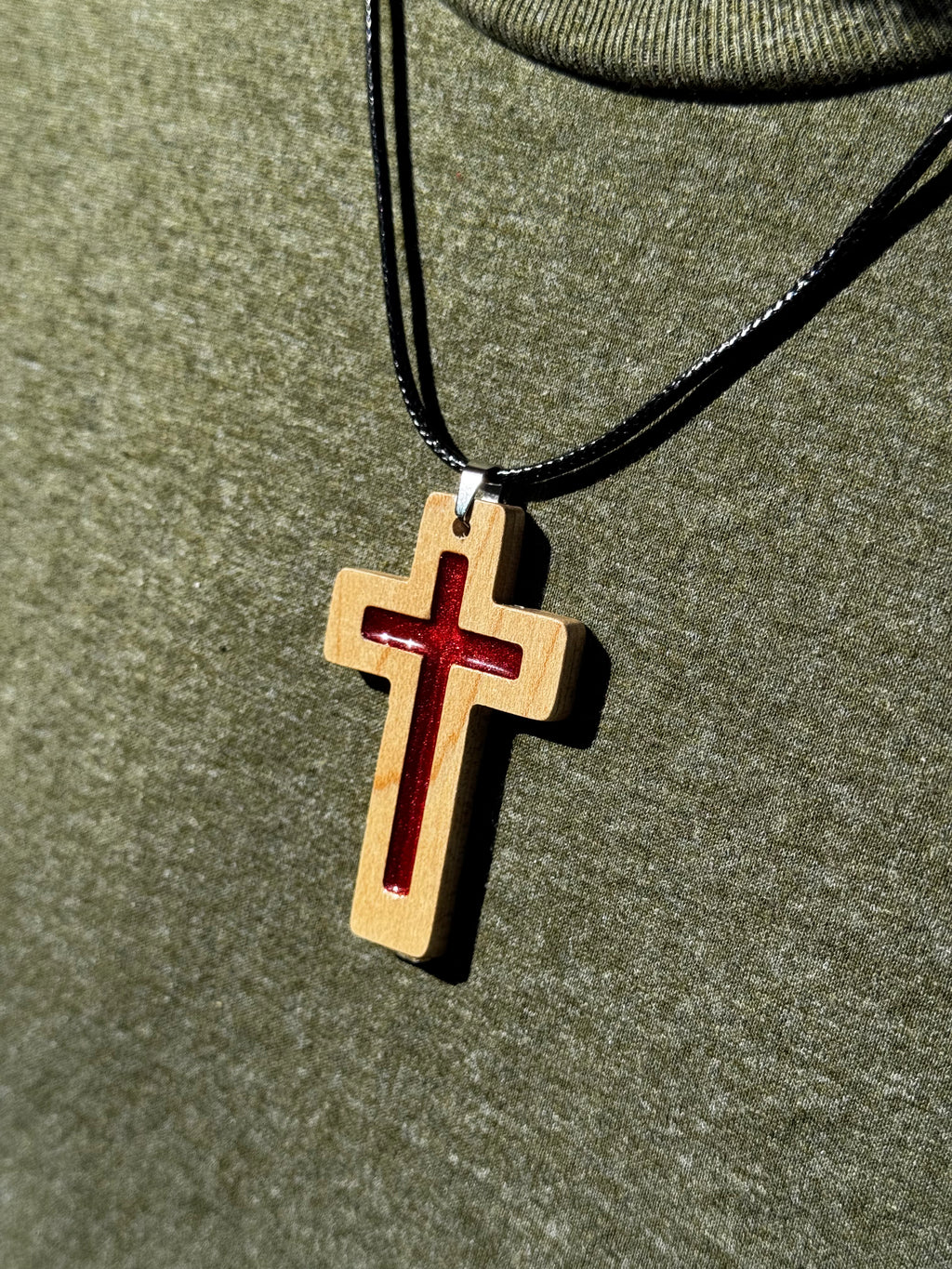 Red Daily Bible Verse Necklace