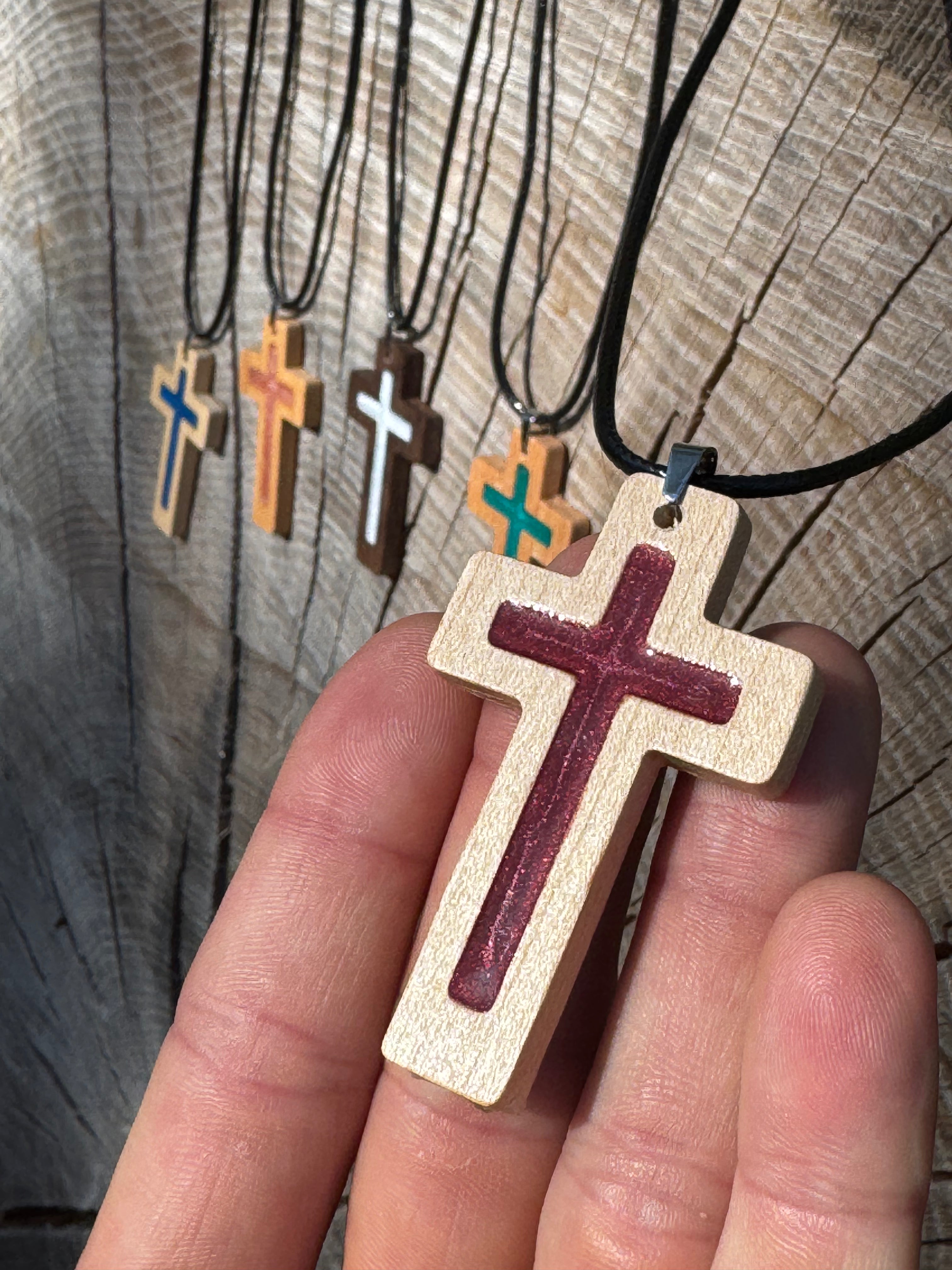 Red Daily Bible Verse Necklace