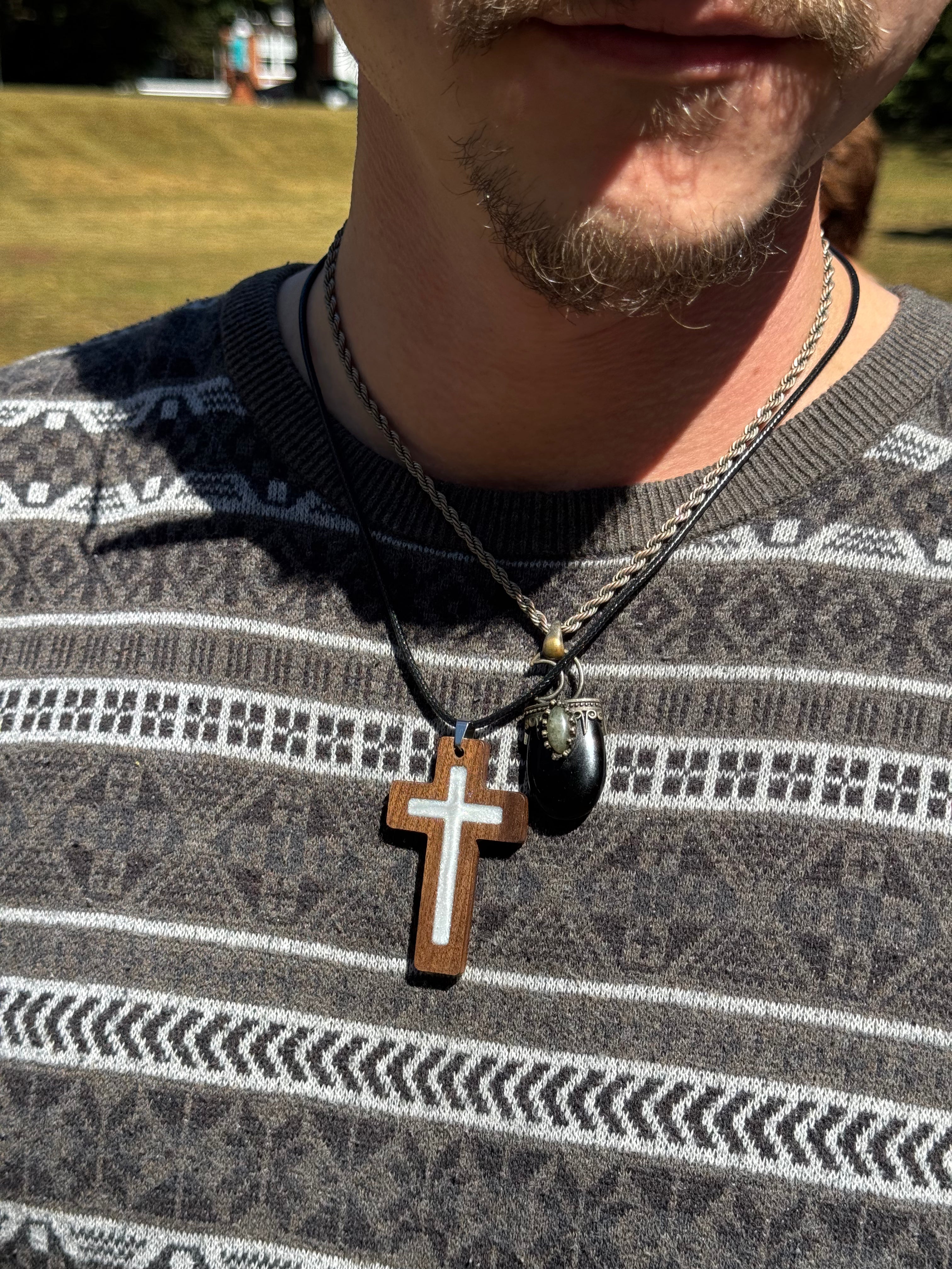 White Daily Bible Verse Necklace