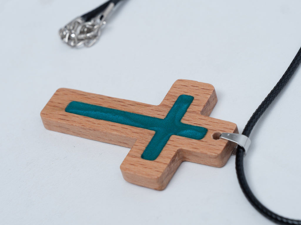 Green Daily Bible Verse Necklace