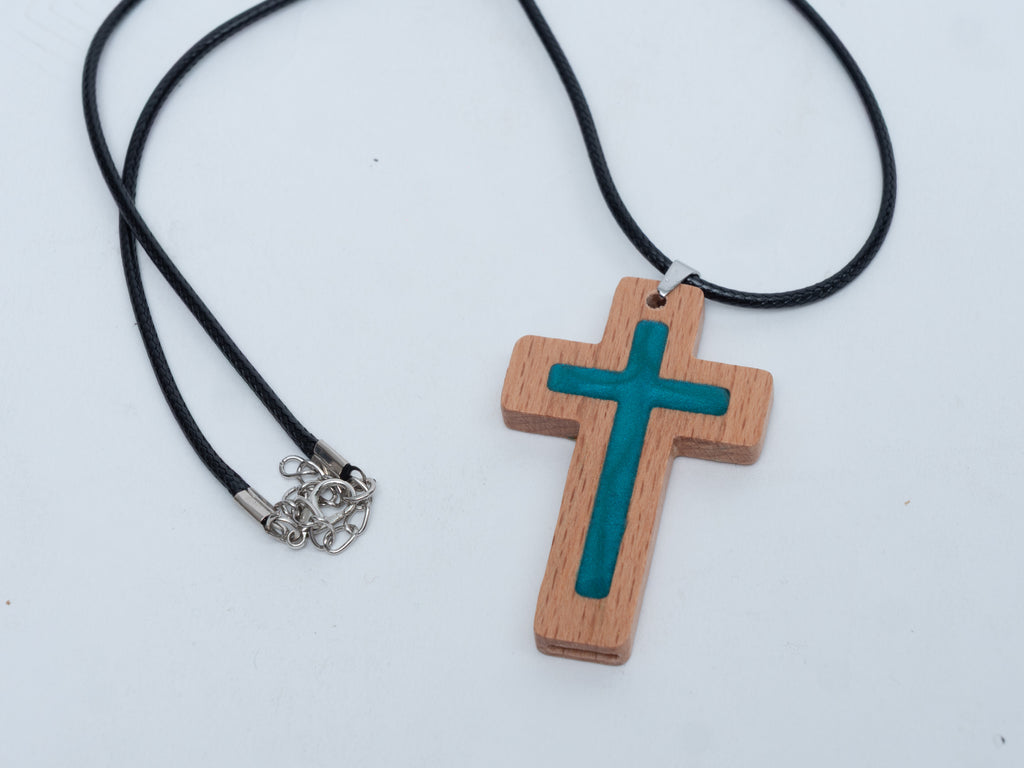 Green Daily Bible Verse Necklace
