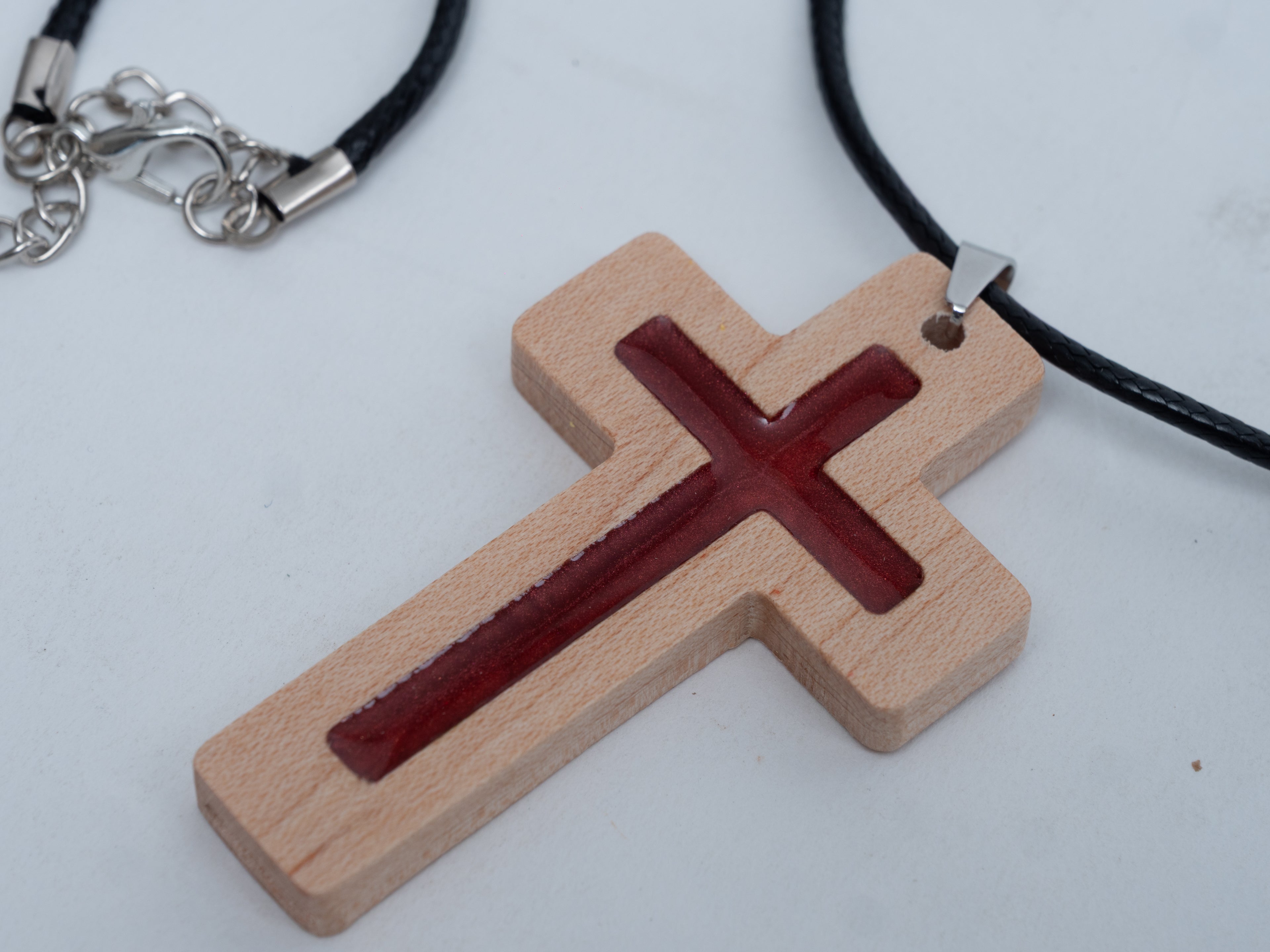 Red Daily Bible Verse Necklace