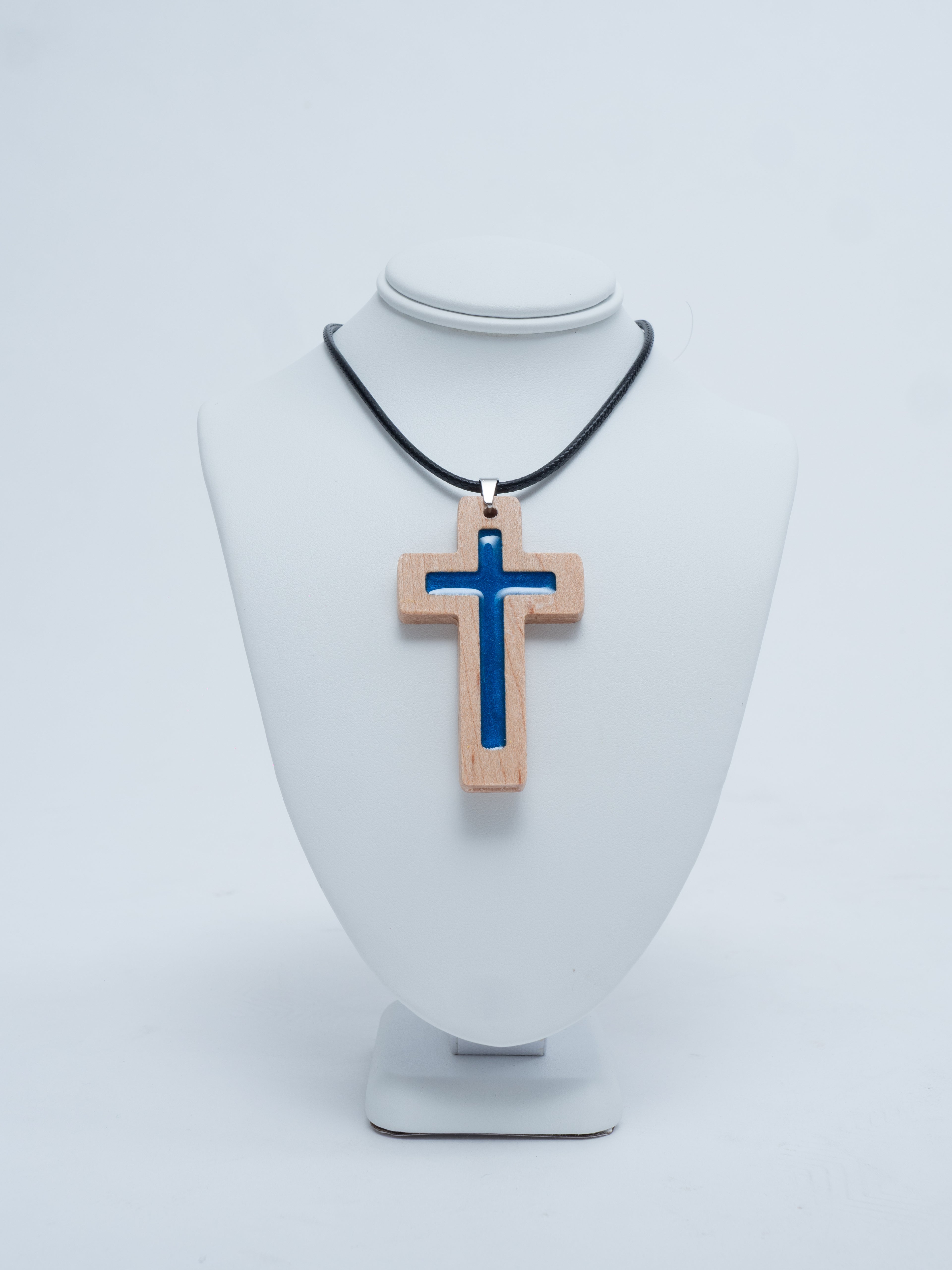 Blue Daily Bible Verse Necklace