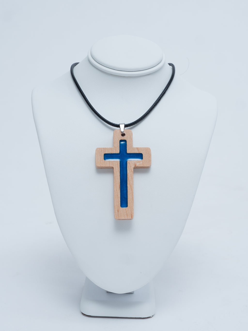 Blue Daily Bible Verse Necklace