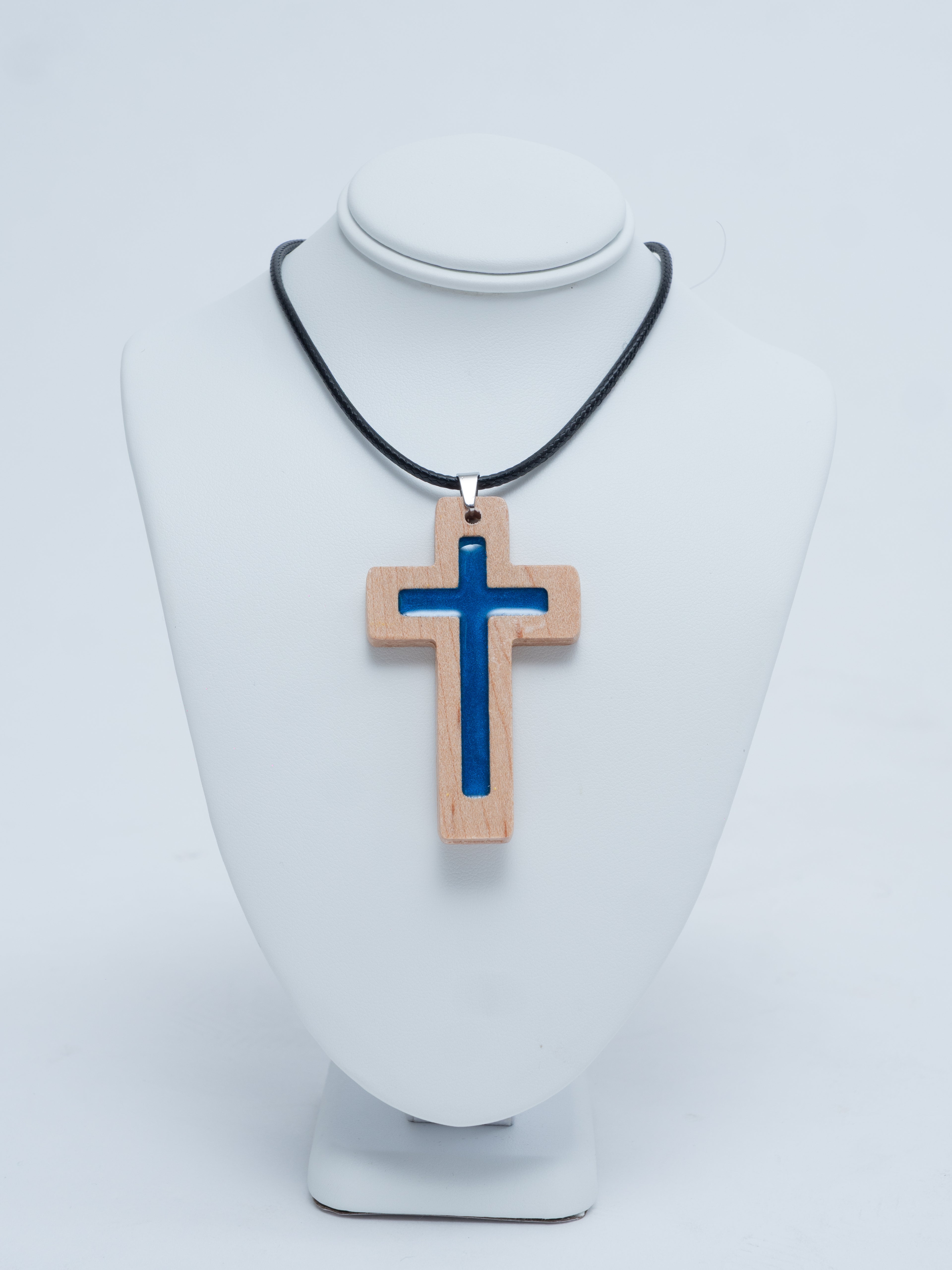 Blue Daily Bible Verse Necklace