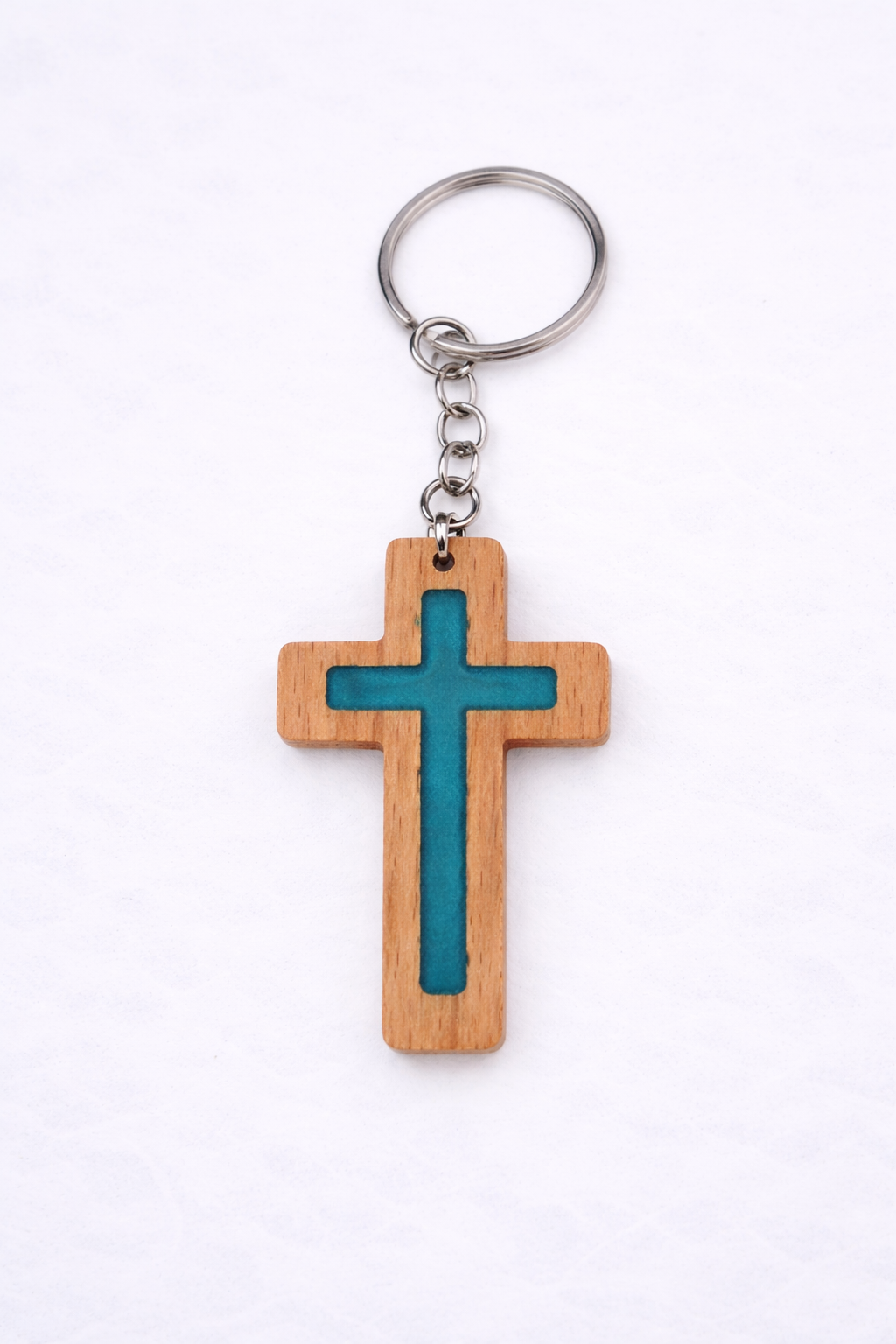 Green Daily Bible Verse Keychain