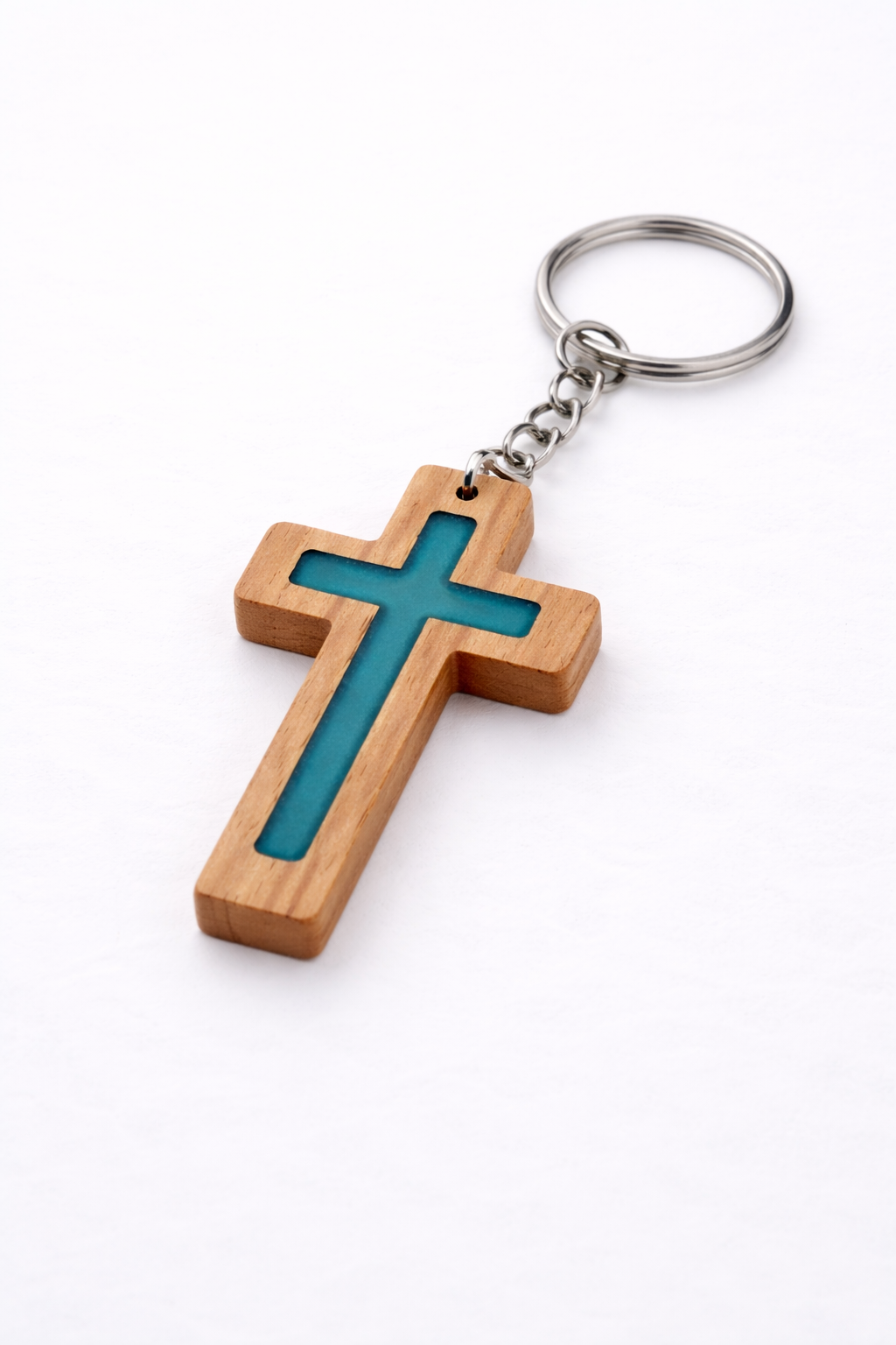 Green Daily Bible Verse Keychain